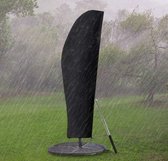 Parasolhoes, afdekhoes/beschermhoes met staaf, voor parasol van 200 tot 400cm, geschikt voor zweefparasol, weerbestendig, waterdicht, 280x81cm (600D)