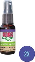 Kong - Naturals Catnip Kattenkruid Spray - 2 x 30 ML - Voordeelverpakking