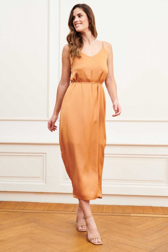 Lofty Manner Jurk Dress Roxie Of28 1 350 Orange Dames Maat - L