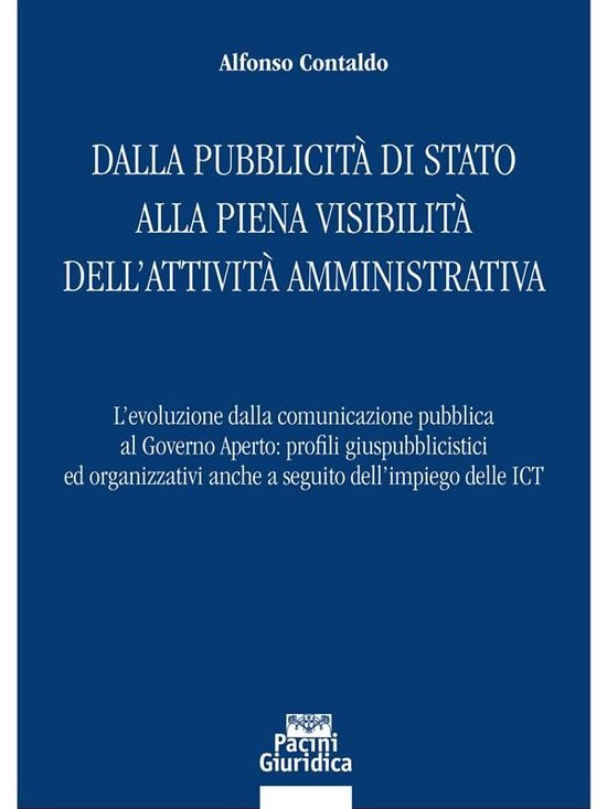 Diritto - Dalla pubblicità di Stato alla piena visibilità  ... - cover