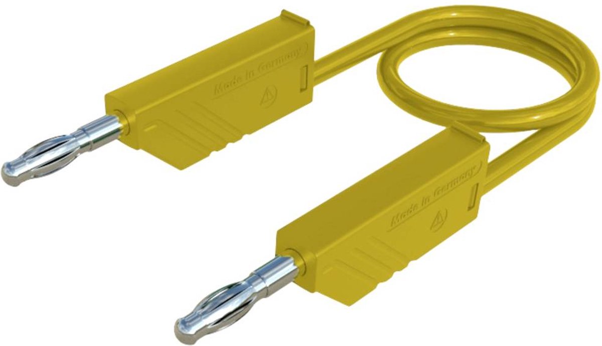 SKS Hirschmann CO MLN 200/1 Meetsnoer Banaanstekker 4 mm Banaanstekker 4 mm 2.00 m Geel 1 stuk(s)