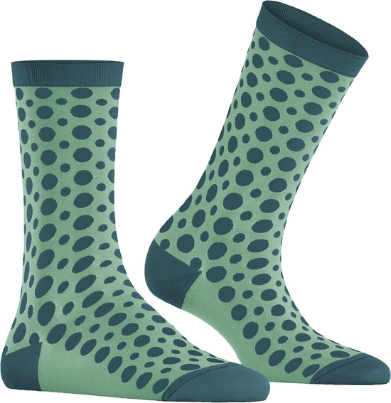 FALKE Mirage Dot damessokken - brandnetelgroen (nettle) - Maat: 35-38