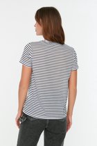 Trendyol TWOSS21TS0904 Volwassenen Vrouwen T-shirt Single pack - Zwart - XS