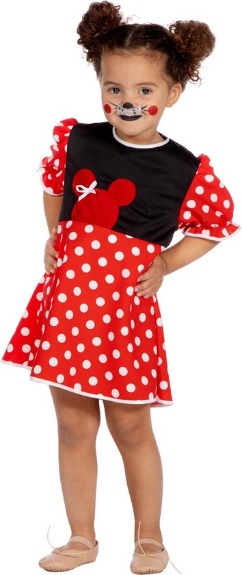 Costume de Mickey et Minnie Mouse | Où est Mickey ? Minnie | Fille | Taille 98 | Déguisements | Déguisements