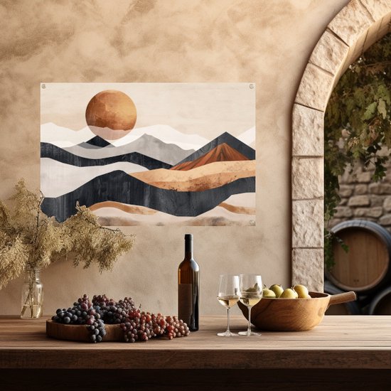 Affiche Berg - Affiches Art Deco - Posters de jardin Salon - Jardin - Accessoires de Jardin - Décoration de jardin décoration murale affiche de jardin 90x60 cm