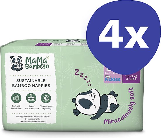 Bambo Nature Maat 1 Luiers XS 22ST | De Online Drogist