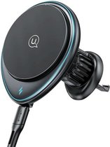 Usams Wireless Car Charger 15W (MagSafe Compatible) - Zwart