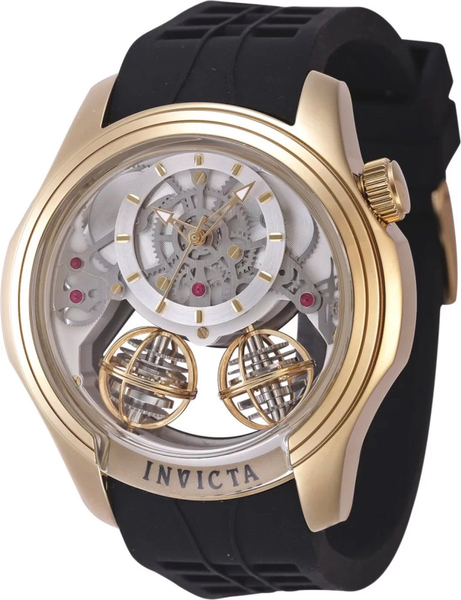 Invicta Specialty 47375 Heren Horloge - Waterdicht - Analoog - Quartz Uurwerk - Roestvrij Staal met zilveren Wijzerplaat -46m