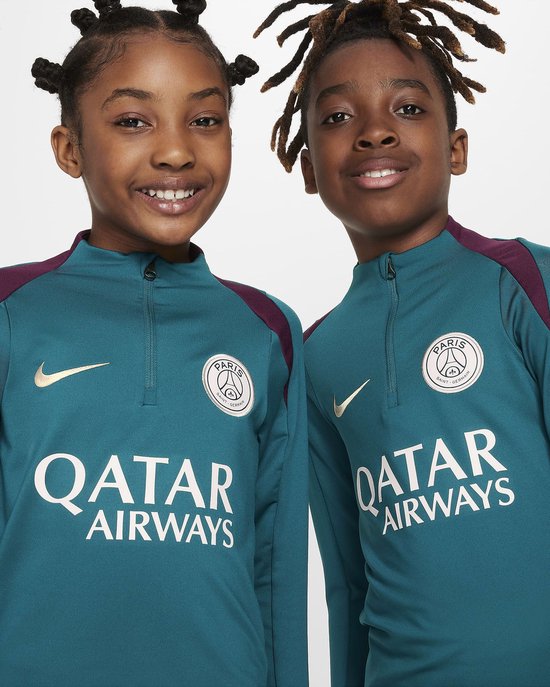 NIKE - psg y nk df strk drill top k - Replica voetbal trainingshirt lange mouw jongens - Groen