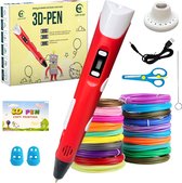CosyPlace 3D Printer Pen XL Starterspakket voor Kinderen & Volwassenen - met Accessoires - 100M Filament Vullingen - Scribbler - Tekenboek