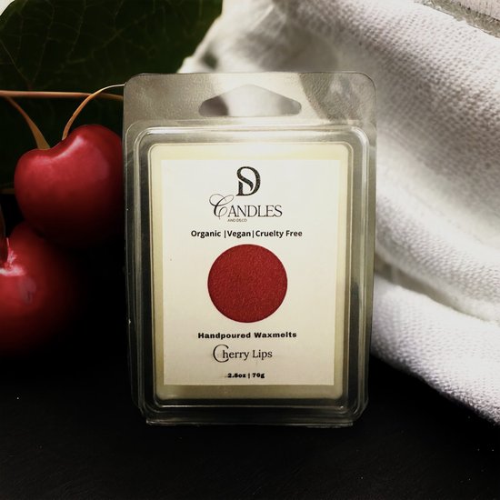 Wax Melts Notes of Cherry Lips - 70 gr | 2,5 oz - Handgemaakte Wax Melts - Waxmeltblokjes | SD Candles and Deco