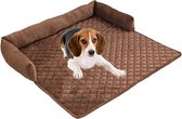 Hondenbedden - Bankbescherming - Handgemaakt - Wasbaar - Wollig - Groot - Middelgroot - Klein - Koffie 75x75 cm fluffy dog ​​bed