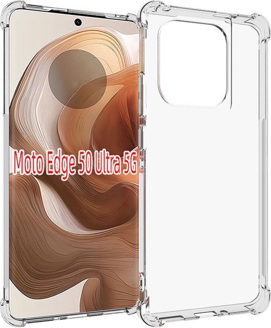 Coque Motorola Edge 50 Ultra - MobyDefend Transparente Antichoc TPU Back Cover - Coins Renforcés - Entièrement Transparente - Coque de Protection pour Motorola Edge 50 Ultra
