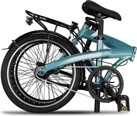Pacto Five N7 Vouwfiets Blauw Shimano Nexus 7v Terugtraprem Plooifiets 20 inch Aluminium Folding Bike van PACTO — afbeelding 4