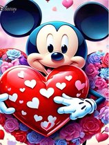 Diamond painting Mickey Mouse 50x70 vierkante steentjes