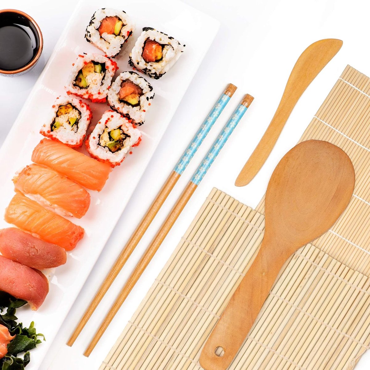 Sushi Maken Kit - 9 Stuks Bamboe Sushi Maken Kit, DIY Sushi Maker voor beginners