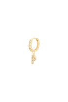 Boucles d'oreilles Lettre P Or Cuivre