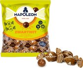 Zak Napoleon Zwart-Wit kogels met een groene en oranje verpakking. Inhoud: 1kg. Zonder kleurstoffen. Vegan.