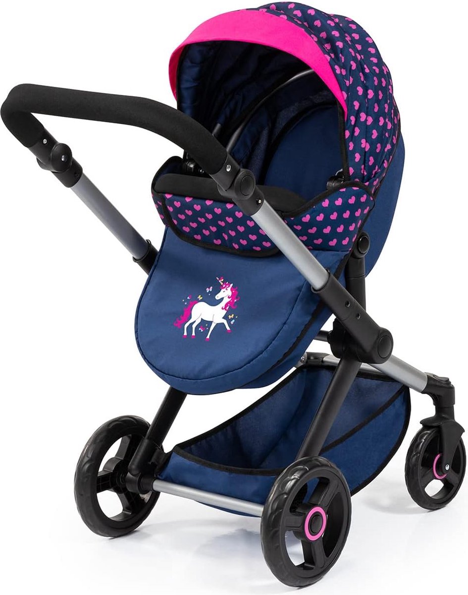 Combi Poppenwagen Xeo wandelwagen tas in hoogte verstelbare converteerbare Bayer Design 17054AA