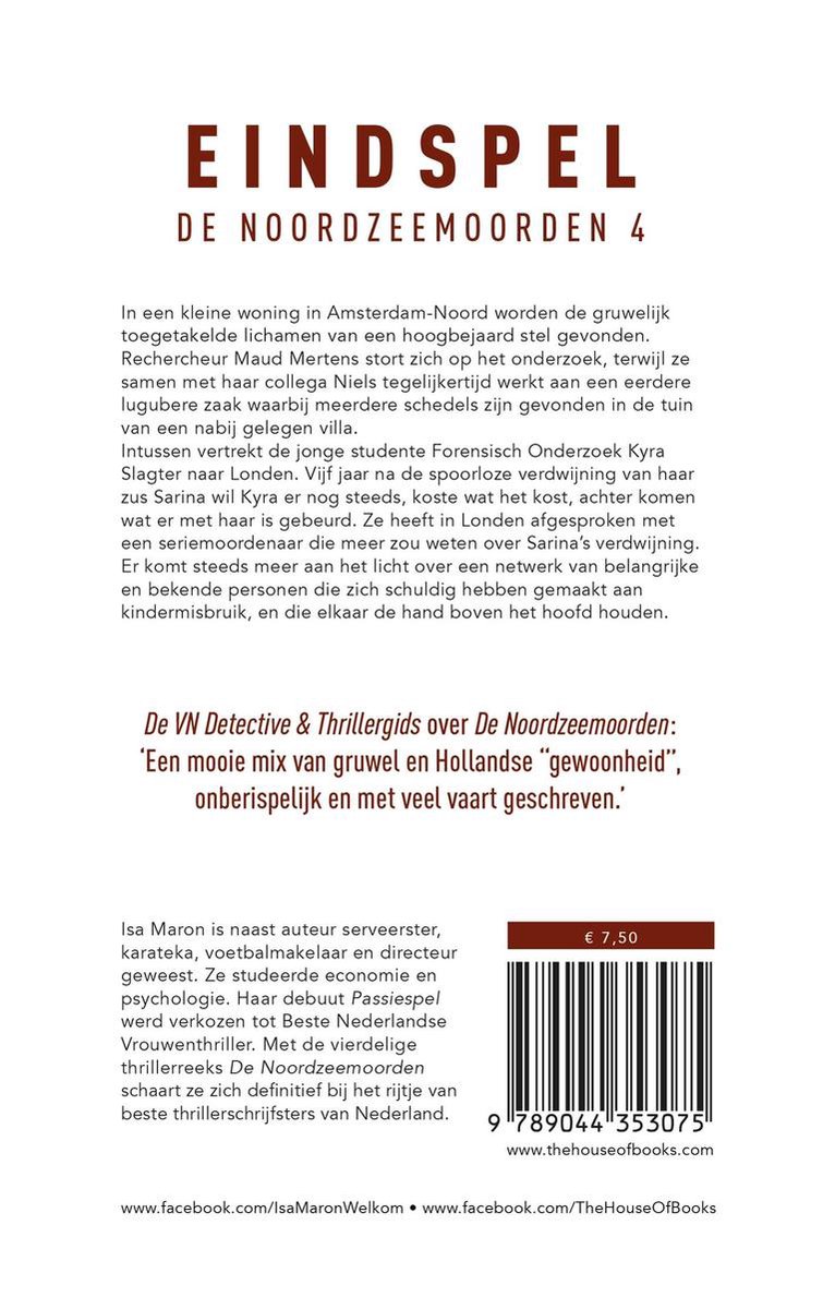 De Noordzeemoorden 4 Eindspel Ebook Isa Maron 9789044348590 Boeken Bol Com