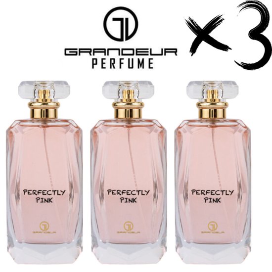 GRANDEUR Perfume PERFECTLY PINK, 3 x 100ml