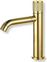 Antusias® - Golden Elegance Series - Fonteinkraan - Goud - Roestvrijstaal - Draaibare Knop - Luxe design - Modern - Wastafelkraan - Hoogglans - Duurzaam - Toilet en badkamer - Goudkleurig - Trendy - Draaibare Kraan - WC Kraan - Stijlvol - Toiletkraan