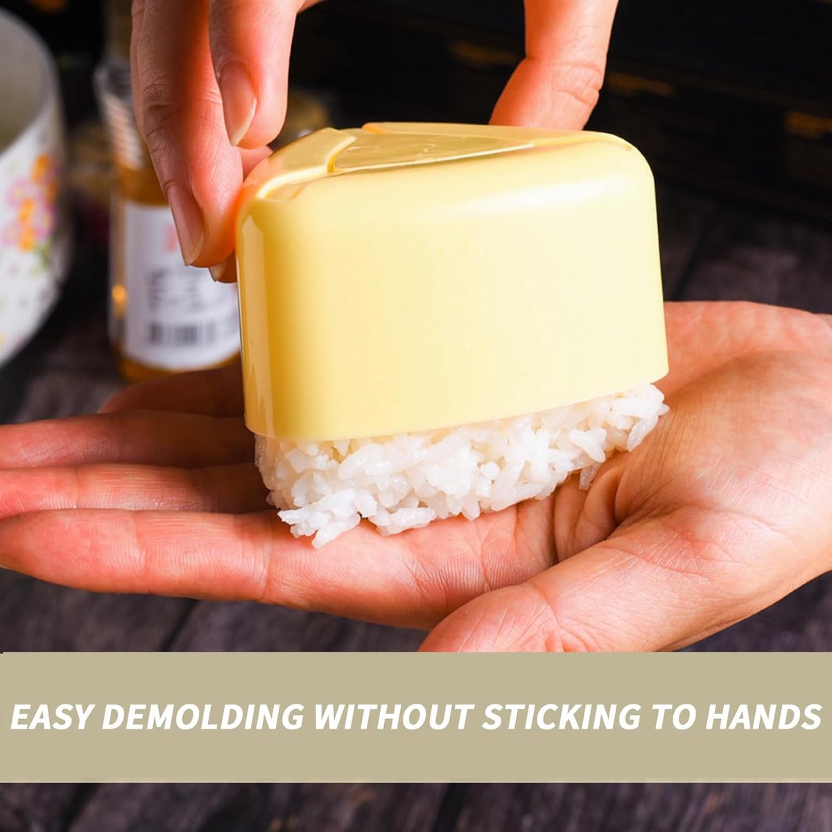 1 Set Onigiri Rijstbal Bento Pers Maker Mal Driehoek Vorm Mal Sushi Maker kopen vanaf een prijs van 8.59