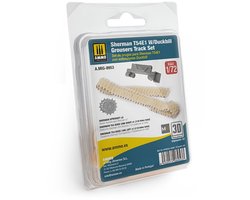 AMMO by Mig Jimenez Modelbouwpakket - AMMO MIG 8953 Sherman T54E1 w/Duckbill Grousers Tracks Set - Resin Detailing Set Resin onderdeel - 1:72 - Modelbouw