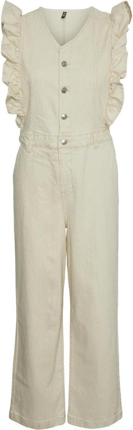 Pieces Broek Pcmuji Sl Denim Undyed Jumpsuit Pa 17147918 Raw Cotton Dames