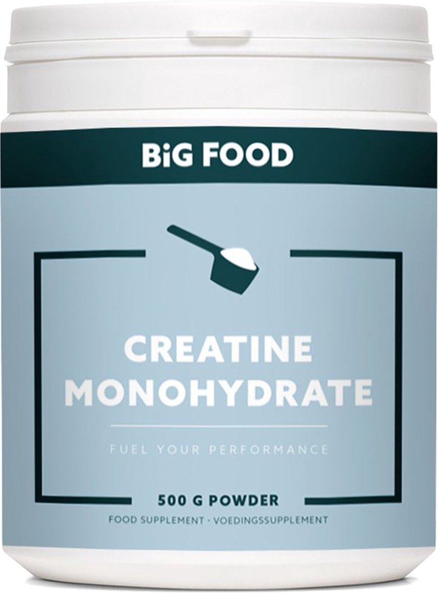 Goedkoopste Big Food - Vegan Monohydrate Creatine Poeder - 500gr (German Engineered Creatine