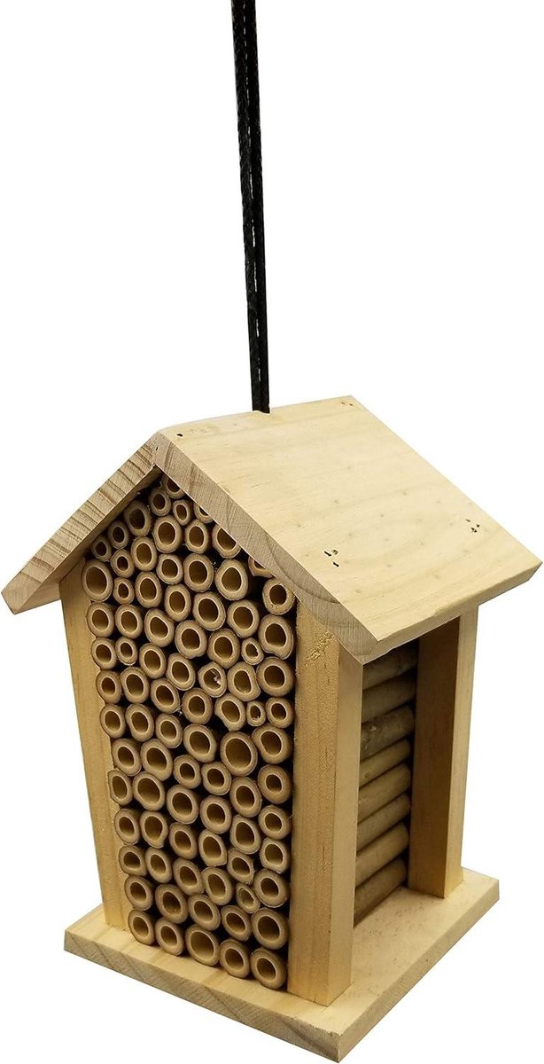 Insectenhotel Louisiana ca- 19 x 15 x 12 cm grenenhout naturel Dehner Natura bijenhotel