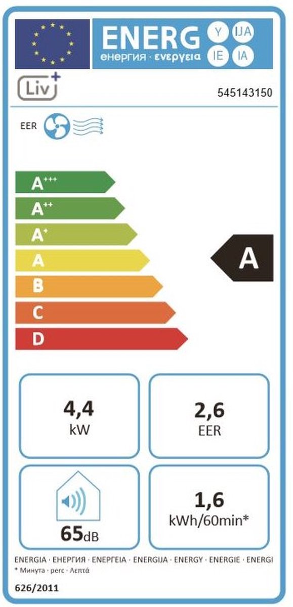 Liv+ Frosty Mobiele Airco 15000 BTU Wit - afbeelding 2