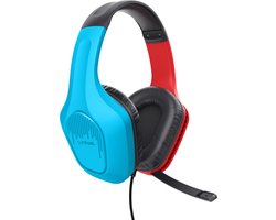 Trust GXT 416S Zirox - Bedrade Gaming Headset - voor Nintendo Switch - 3.5mm - Stereo - Rood/Blauw