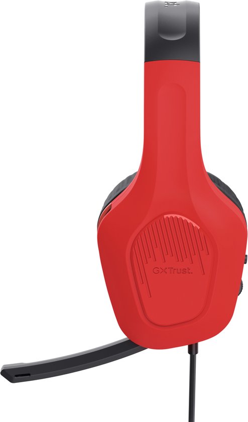 Trust GXT 416S Zirox - Casque de Gaming filaire - pour Nintendo Switch - 3,5 mm - Stéréo - Rouge/ Blauw