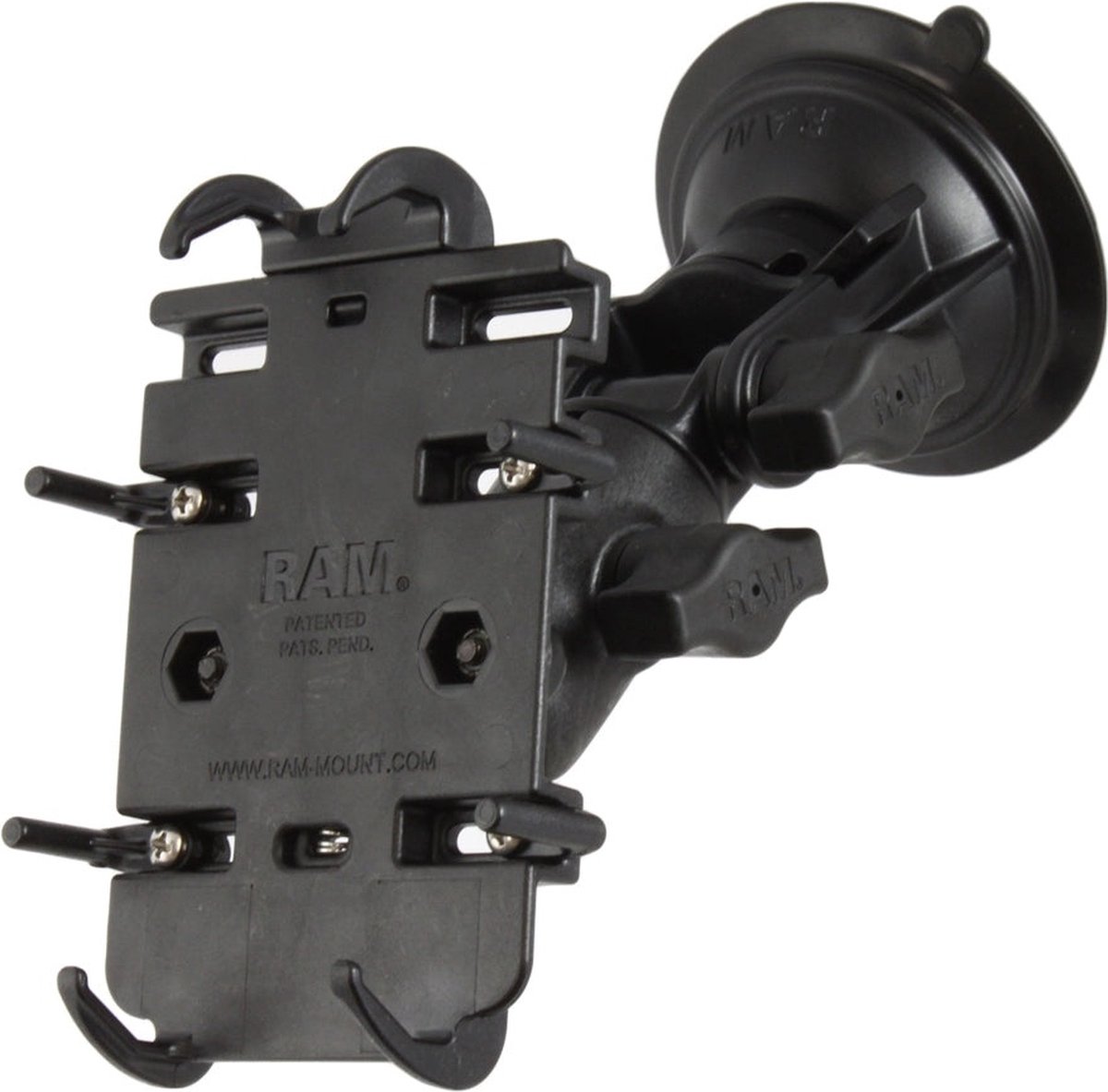 Quick-Grip™ Telefoonhouder met RAM® Twist-Lock™ Zuigkracht Ratchet Base