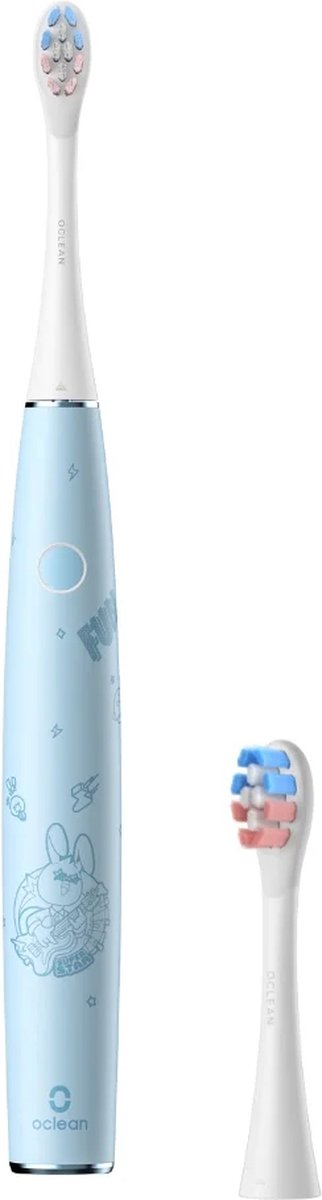Oclean Kids - Elektrische Tandenborstel - Calciumfluoride Borstelharen Tegen Gaatjes - Ultrastille Poetservaring - Blauw - C01000362