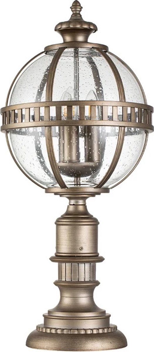 Kichler Mini LED Tuin Pilaar Halleron | 3X E14 Max 40W | IP44 (Outdoor) | Burnished Bronze