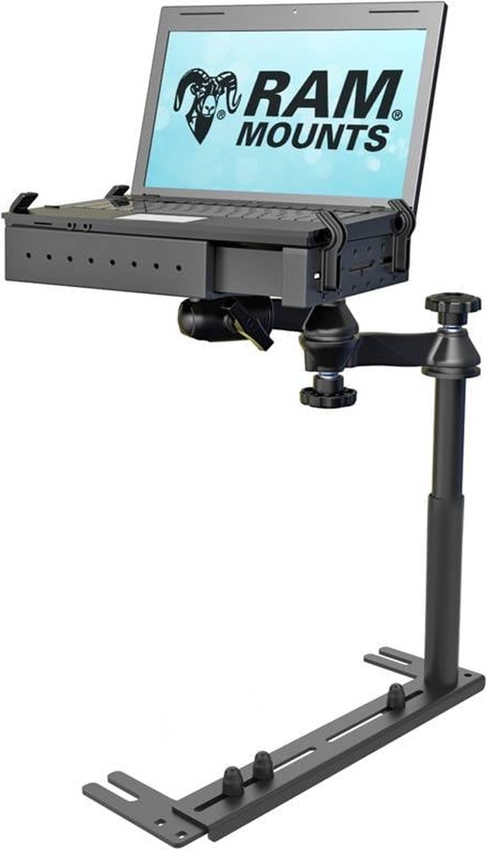 Universal No-Drill™ Laptop Mount RAM-VB-196-SW1 (gebogen klemmen)
