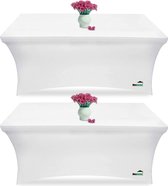 Statafelhoes Premium Crème 100 Cm - Voor Ronde Bistrotafels, 100% Polyester