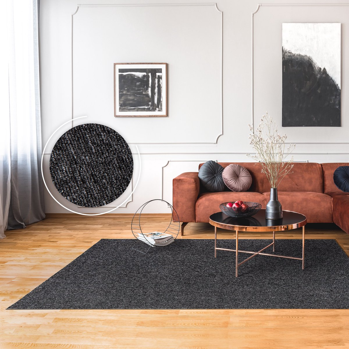 Paco Home Vloerkleed Woonkamer Laagpolig Eenkleurig Zacht Wasbaar In Wasmachine 80x150 cm