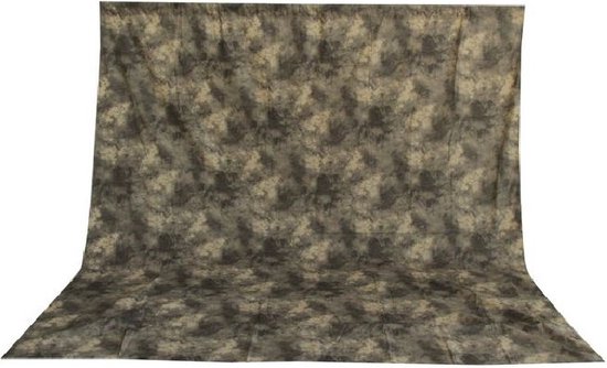 Bresser Achtergronddoek - BR-6101 - Doek met Patroon - 3x6m - Wasbaar