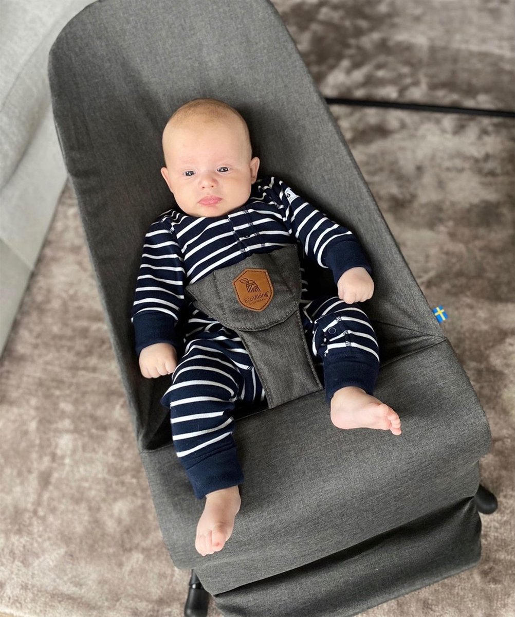 EcoViking Wipstoeltje Baby - Inklapbare Wipper met Speelboog - blauw – foto 8