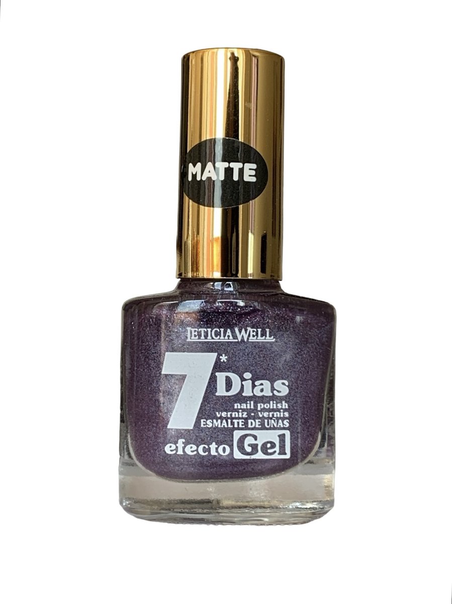 Goedkoopste Leticia Well - Nagellak - Matte Shimmer Paars - 1 flesje met 13 ml inhoud - Nummer 250