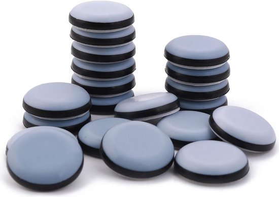 Sencys Meubelglijder Teflon Glijders - PTFE - Rond - 8 stuks