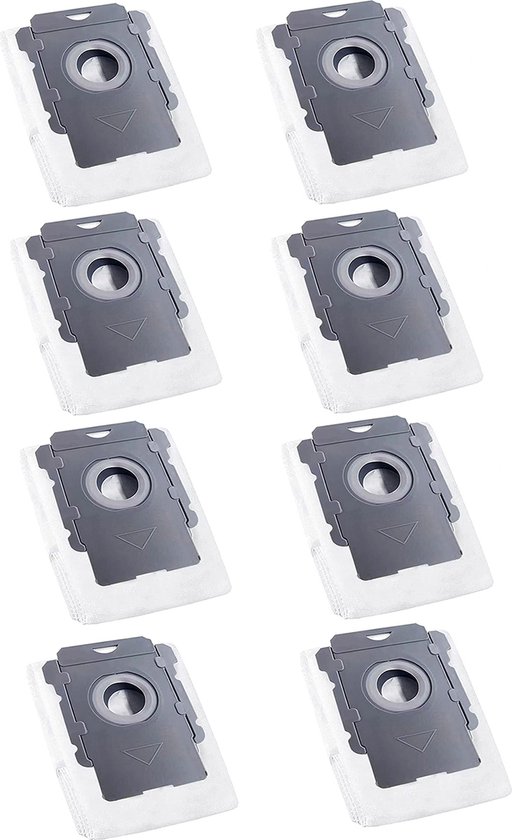 8 Stuks - Stofzuiger zakken geschikt - Stofzuigerzakken geschikt - Robotstofzuiger - Geschikt Voor iRobot Roomba Compatibel met i3/i4/i6/i7/i8/s9/j7 - Hoge Kwaliteit - Clean Base automatische afzuigstaion zak filterzak