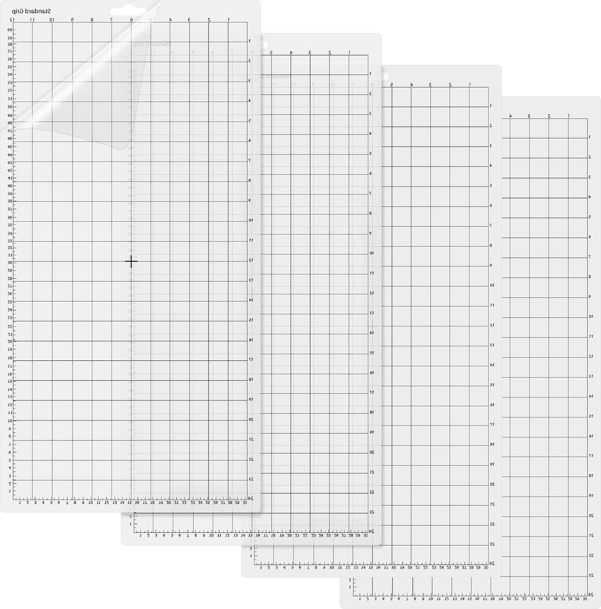 4 stuks snijmat plotter 305 x 61 cm (12 x 24 inch) StandardGrip lijm plakkerig mat hobby- en ambachtstoebehoren