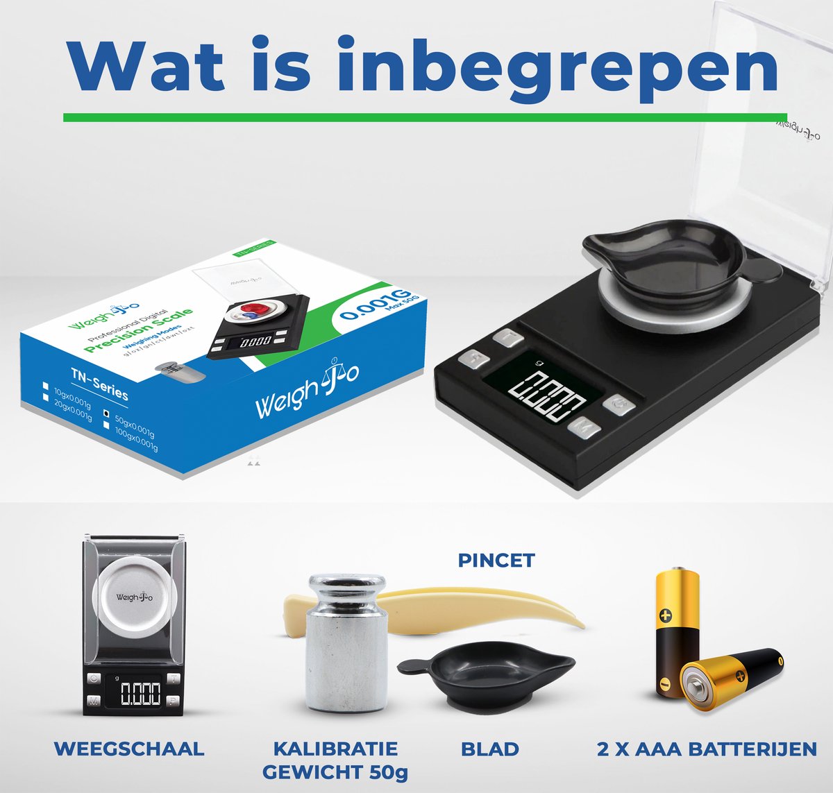 Hendi Hoge Precisieweegschaal | 3 kg - van Lemmen pizza
