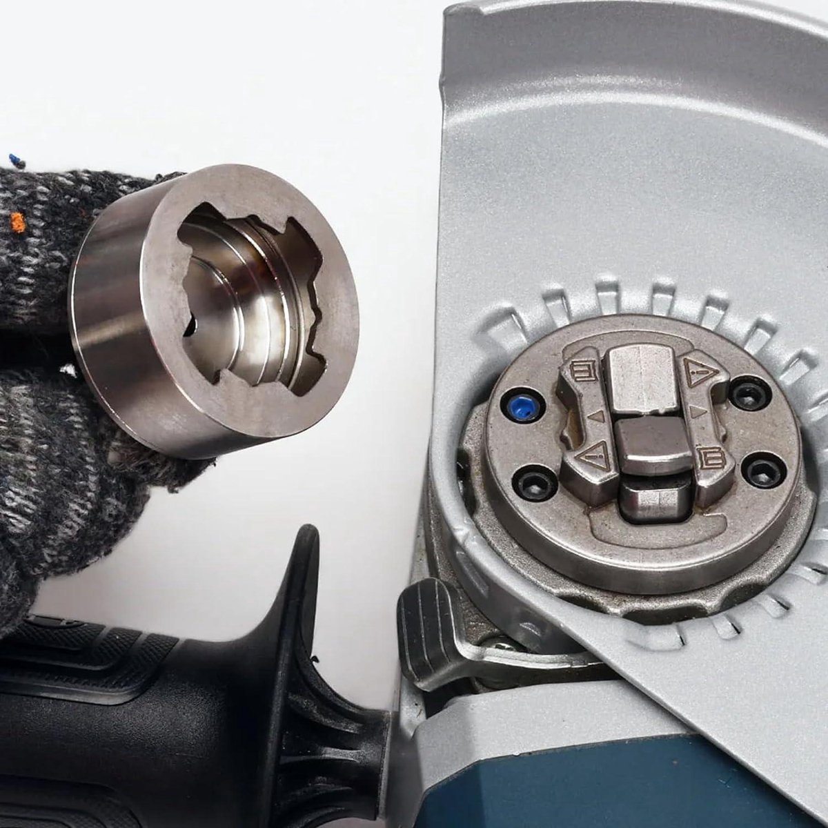 X-LOCK Adapter op M14 schroefdraad: Nizirioo roestvrij staal XLOCK adapter haakse slijper opzetstuk, precisie en stabiliteit, adapter voor haakse