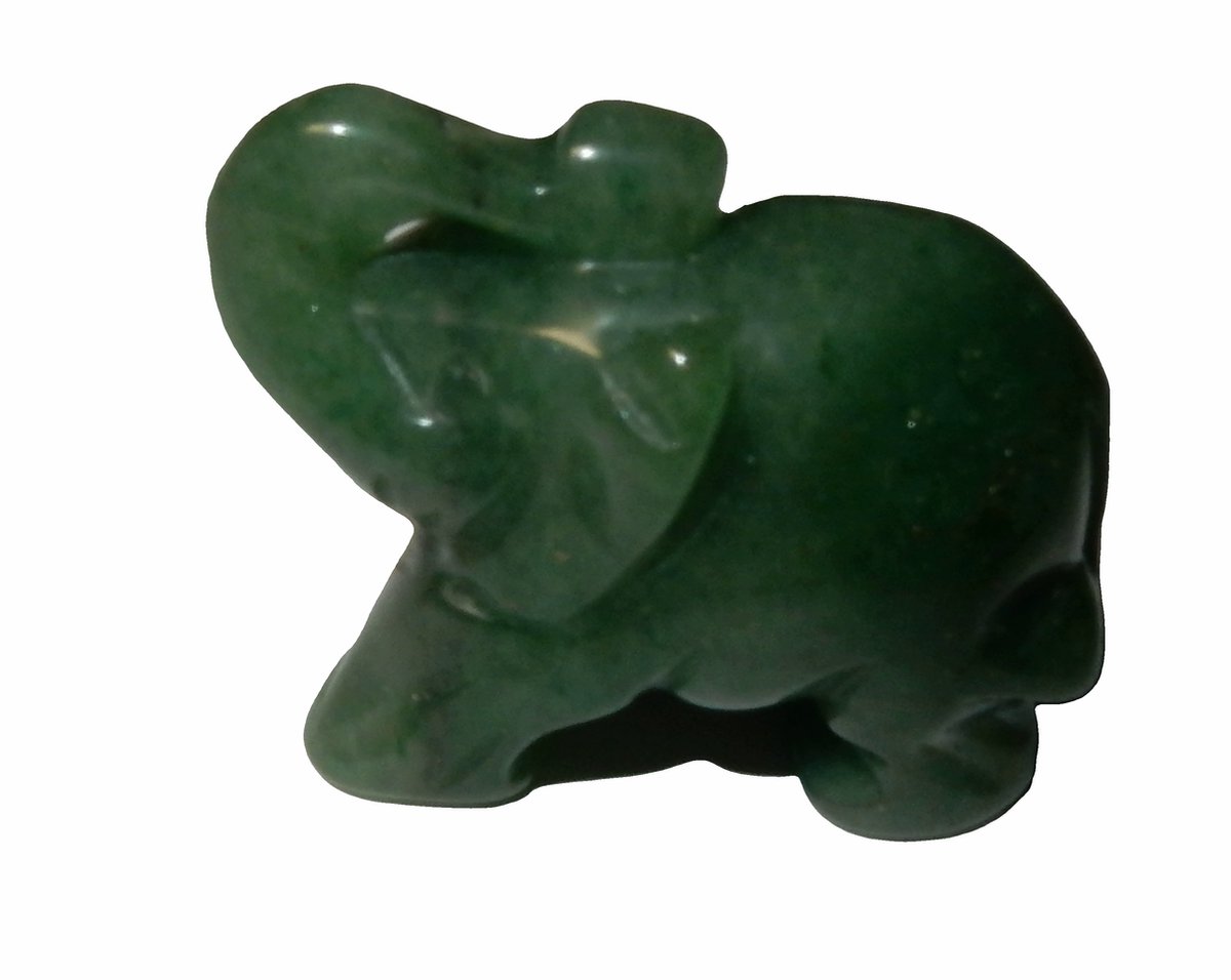 Aventurijn Olifant Beeldje