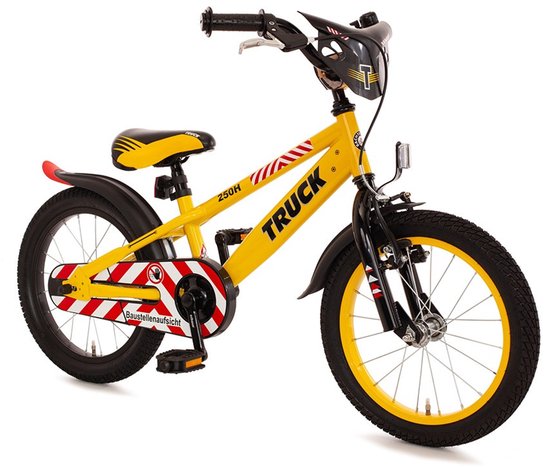 Bachtenkirch kinderfiets Truck, 14 inch, geel en zwart van BAC — afbeelding 2